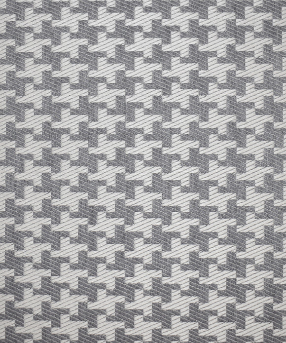 Naturals Fabric 1122 Houndstooth Steel